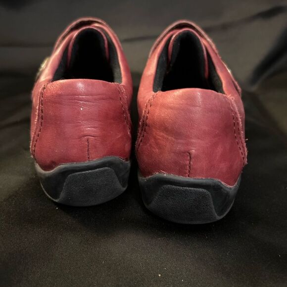 Clarks Womens Kessa Betty leather burgundy size 7 - Picture 5 of 9